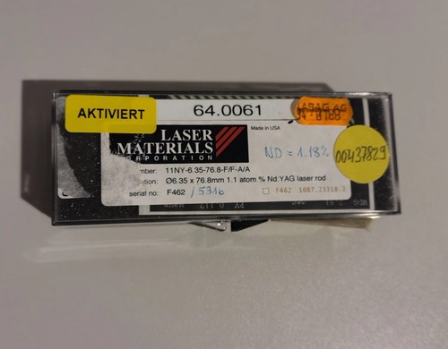 Yag laser rod 35mm - laser,