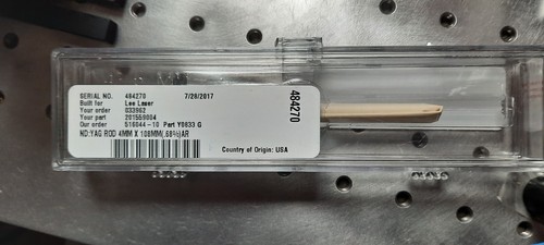 Nouvelle tige laser scellée